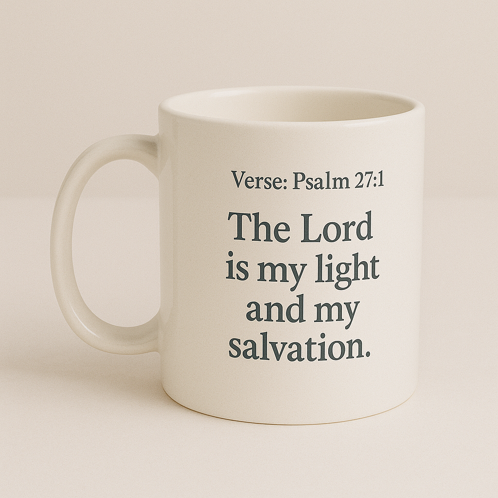 Psalm Mug – Light and Salvation